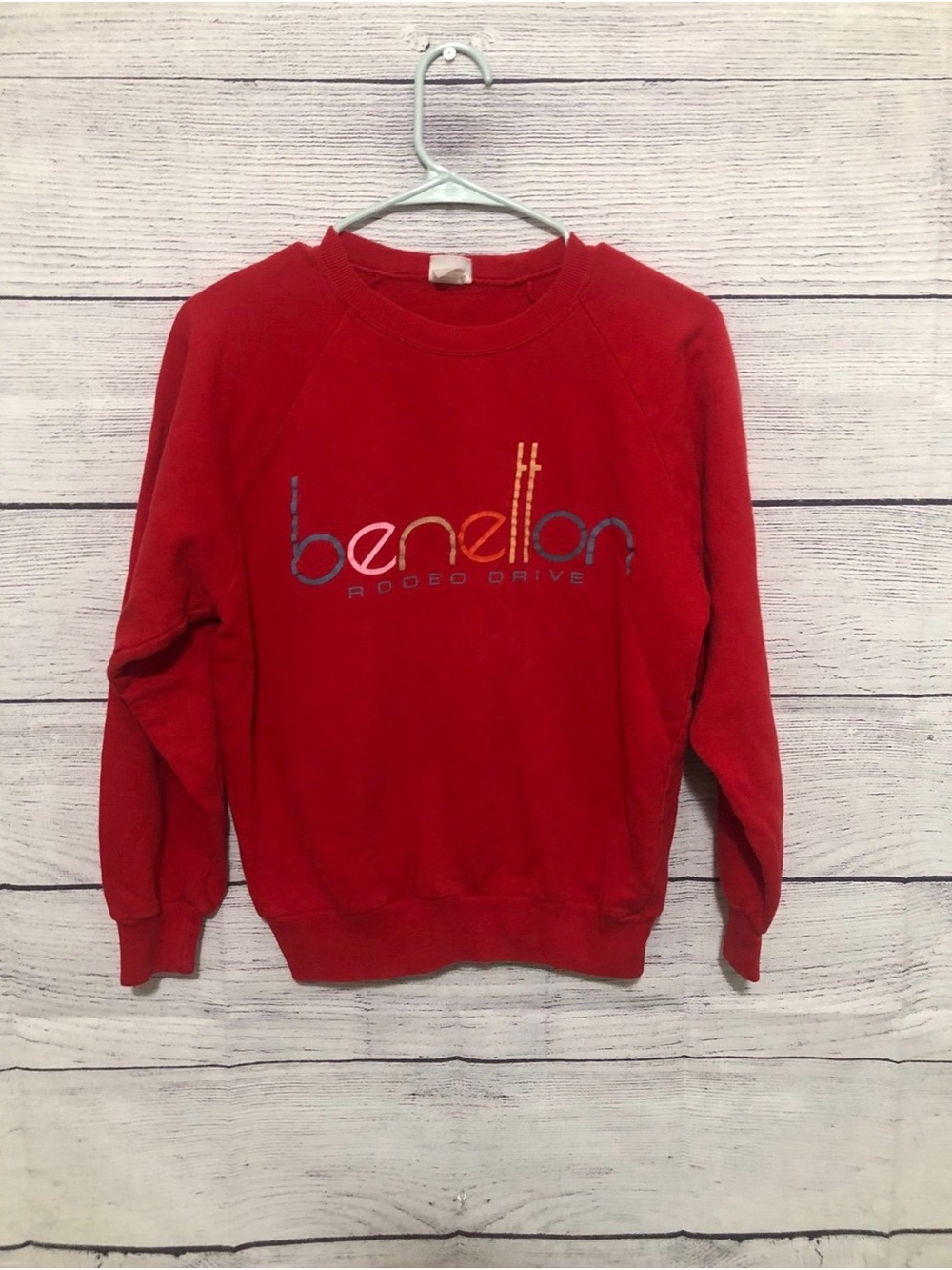 Vintage United Colors Of Benetton Rodeo Drive Spellout Sweatshirt